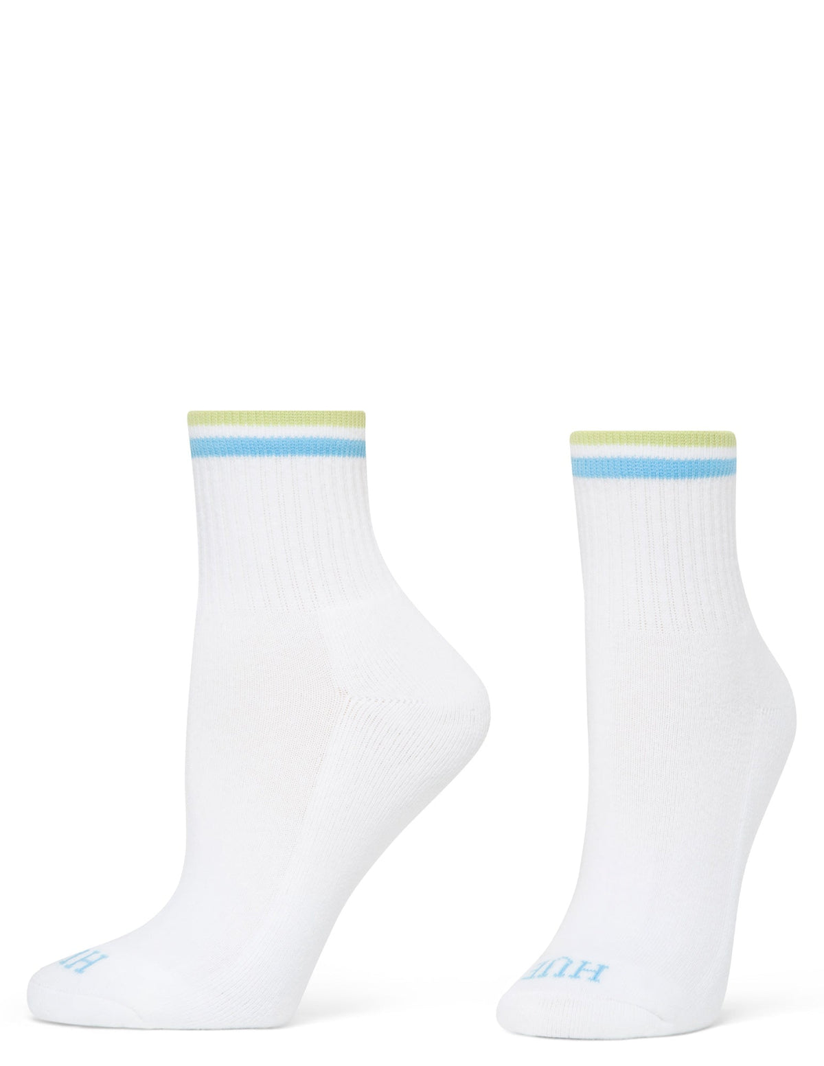 Hue Sport Mini Crew Sock 6 Pair Pack - Tipped