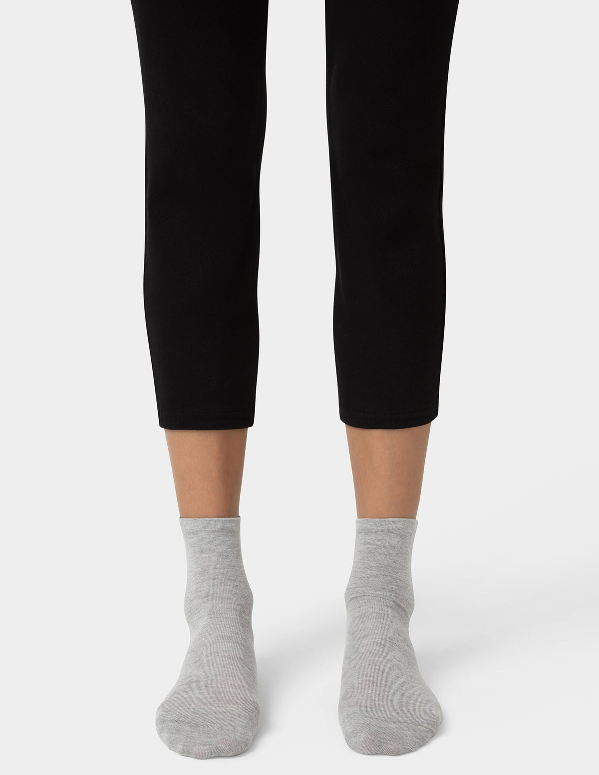 Hue Sleek Sock - Light Grey Heather