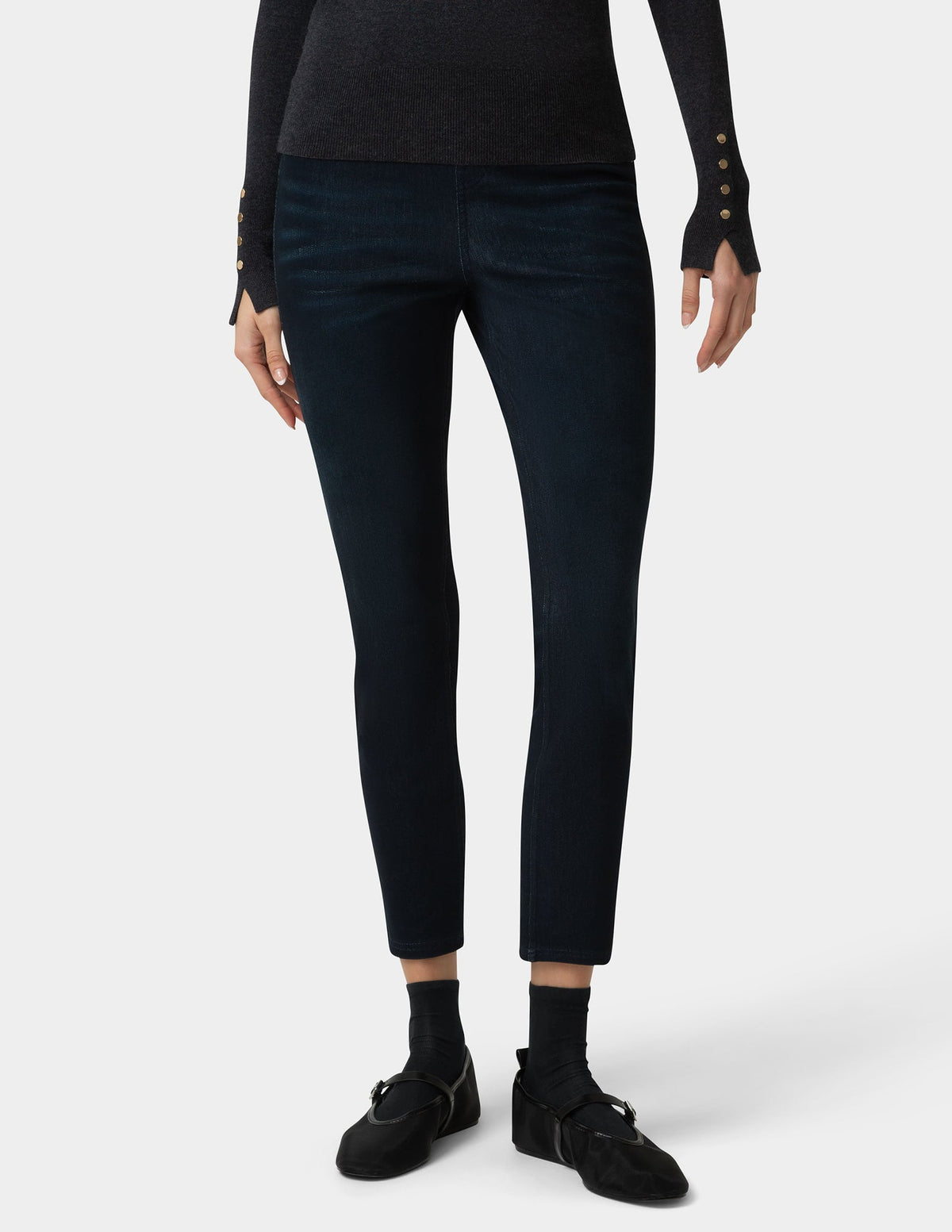 Hue Sleek Sock - Black