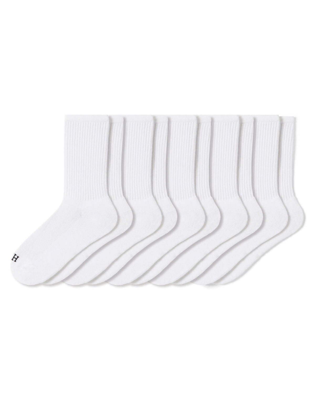 Hue Sport Crew 5 Pair Pack - White