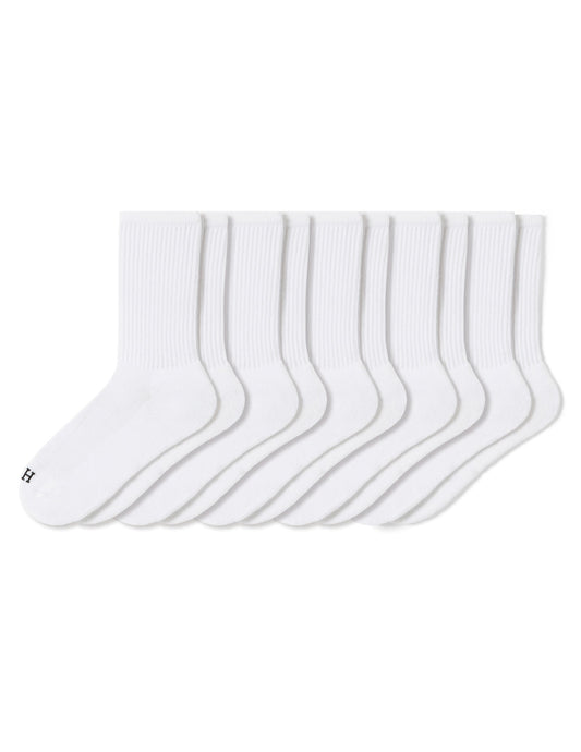 Hue Sport Crew 5 Pair Pack - White