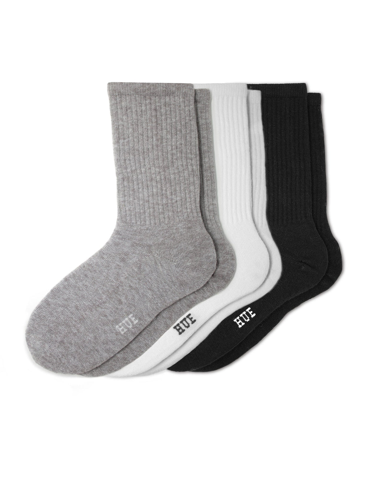 Hue Women's Must Have Crew 3 Pair Pack - Assorted