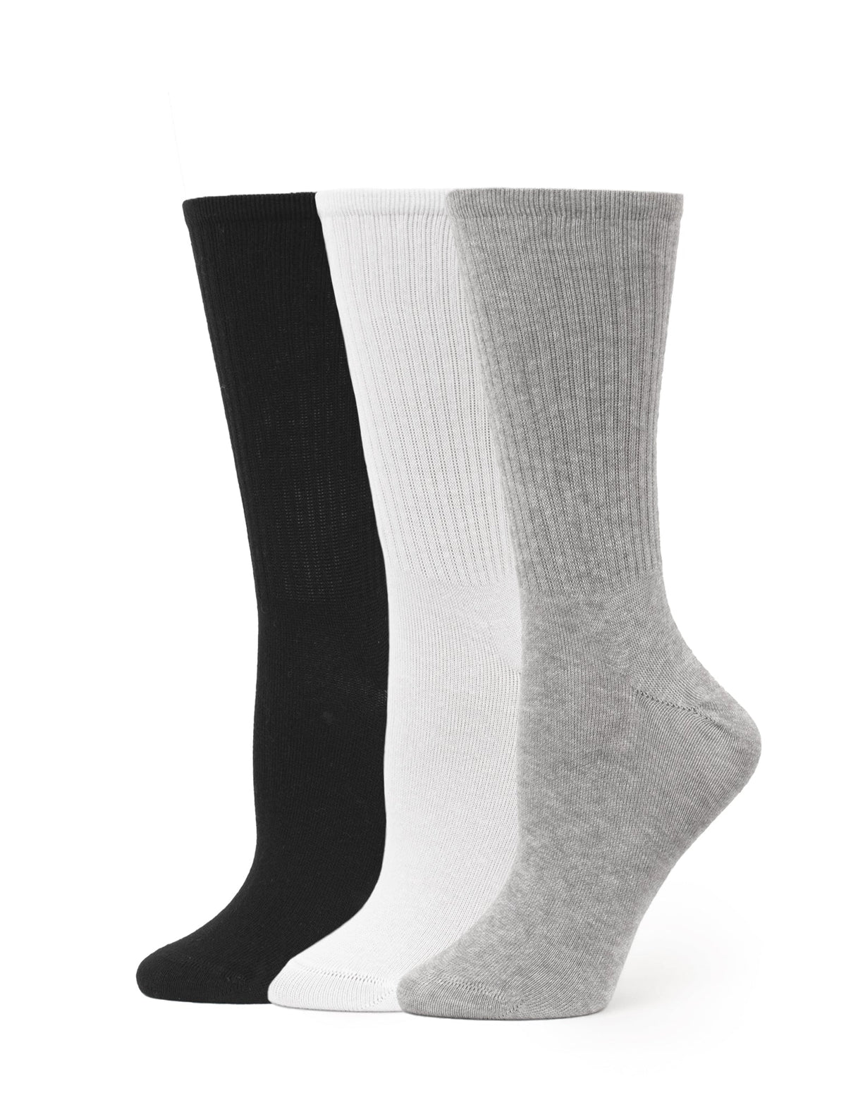 Hue Women's Must Have Crew 3 Pair Pack - Assorted