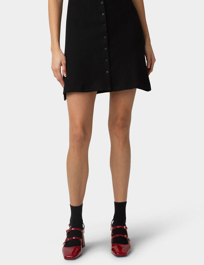 Hue Silk Blend Cable Crew - Black