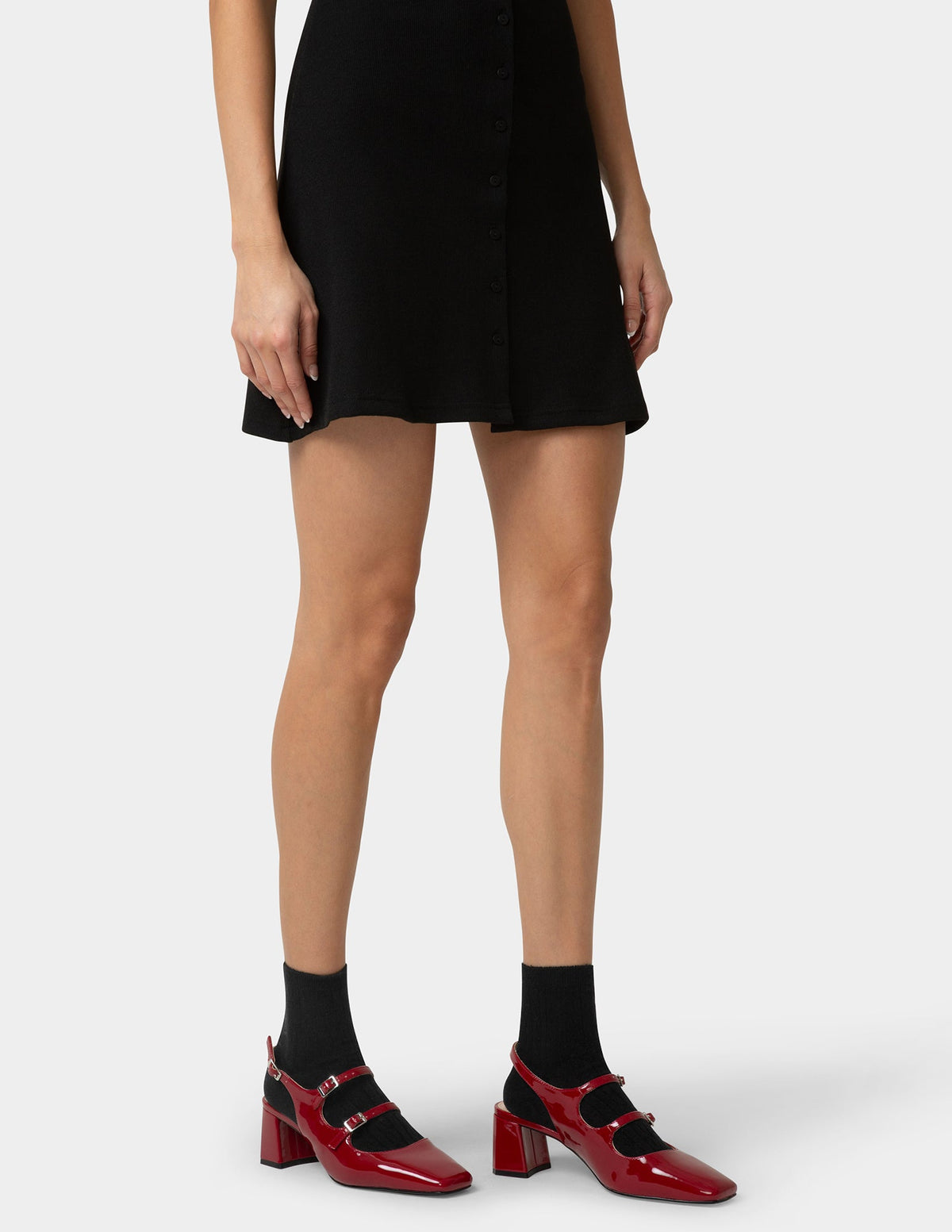 Hue Silk Blend Cable Crew - Black