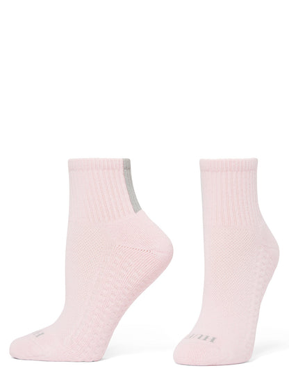 Hue Air Cushion Mini Crew Top Socks 3 Pair Pack - Parfait Pink